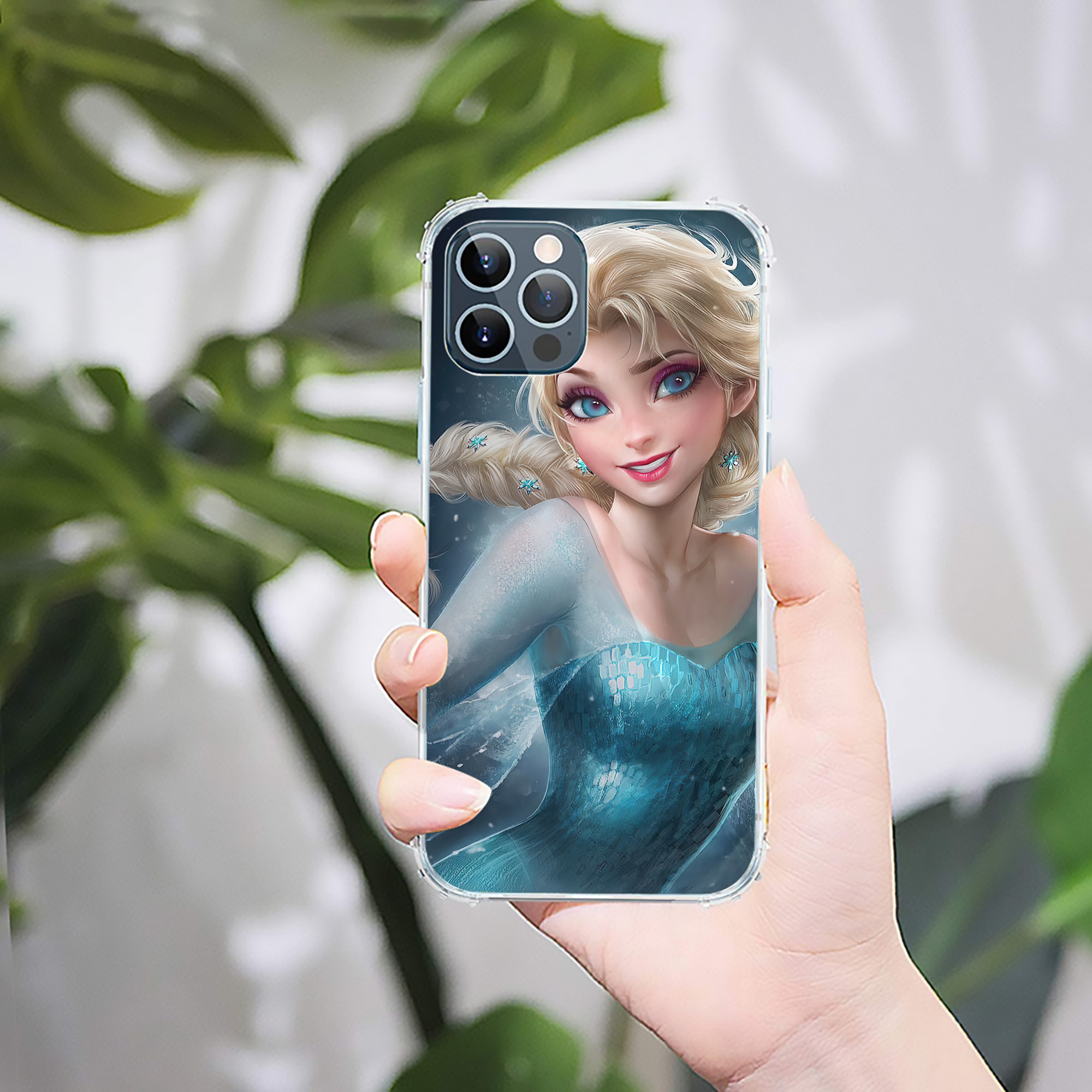 （画像用） アナと雪の女王 アンナ エルサ Frozen Anna Elsa 【iPhone 12シリーズ対応】透明スマホケース（クリアソフトケース）